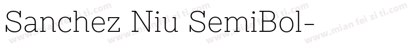 Sanchez Niu SemiBol字体转换